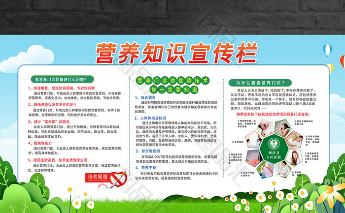 營養(yǎng)知識健康教育宣傳欄 健康生活，從科學飲食開始